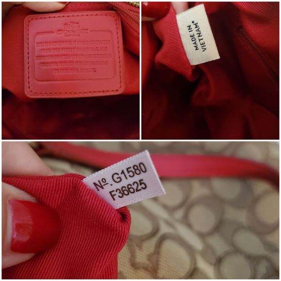 SOLD......COACH- Small Kelsey Satchel In Signature Jacquard - Picture 14 of 14